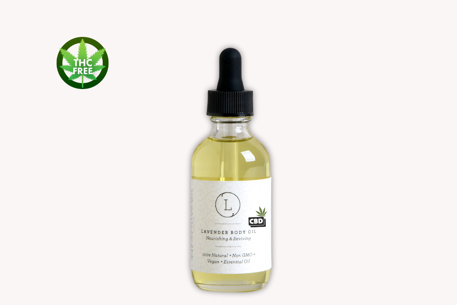 Lavender Body Oil with CBD, Natural Moisturizing Body Oil (THC free)-0